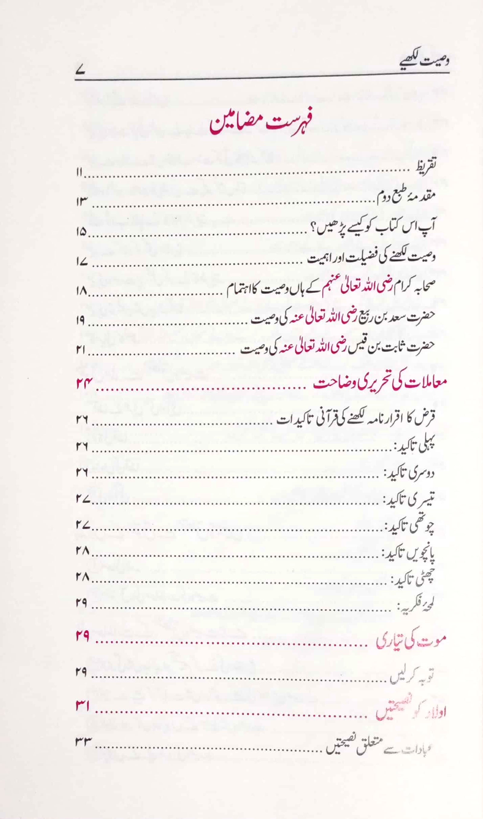 Wasiyat Likhye 2